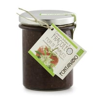 Organic strawberry compote with elderflower 210g