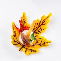 Finger maple leaf savory waffle 20 pieces